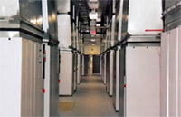 Технический коридор с установленными агрегатами CRAH